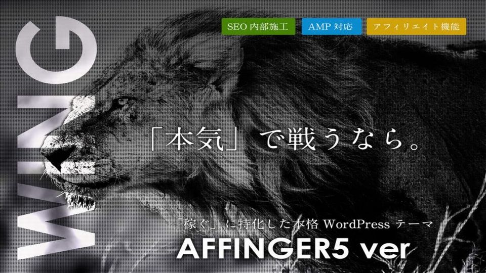 【高額アフィリ】AFFINGER5アフィンガー5のアフィリエイト方法